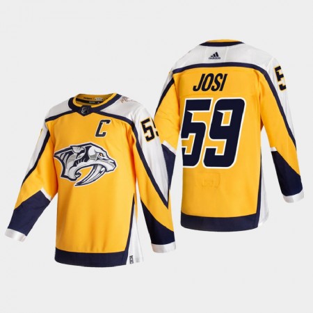 Nashville Predators Hockeydrakt Roman Josi 59 2020-2021 Reverse Retro Authentic - Herre